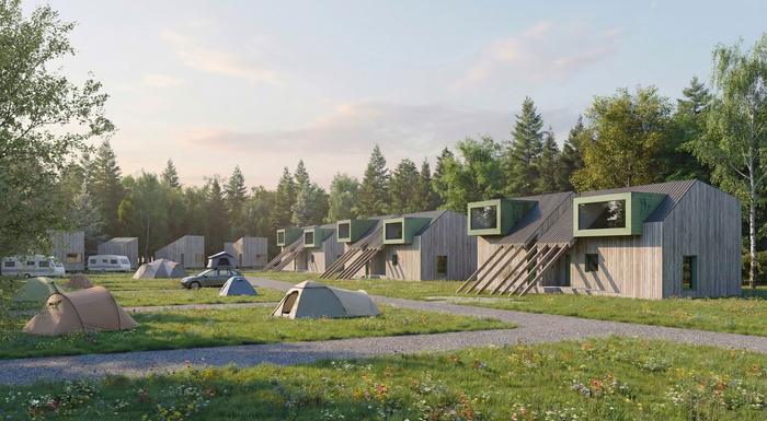 Stanové mestečko a glamping
